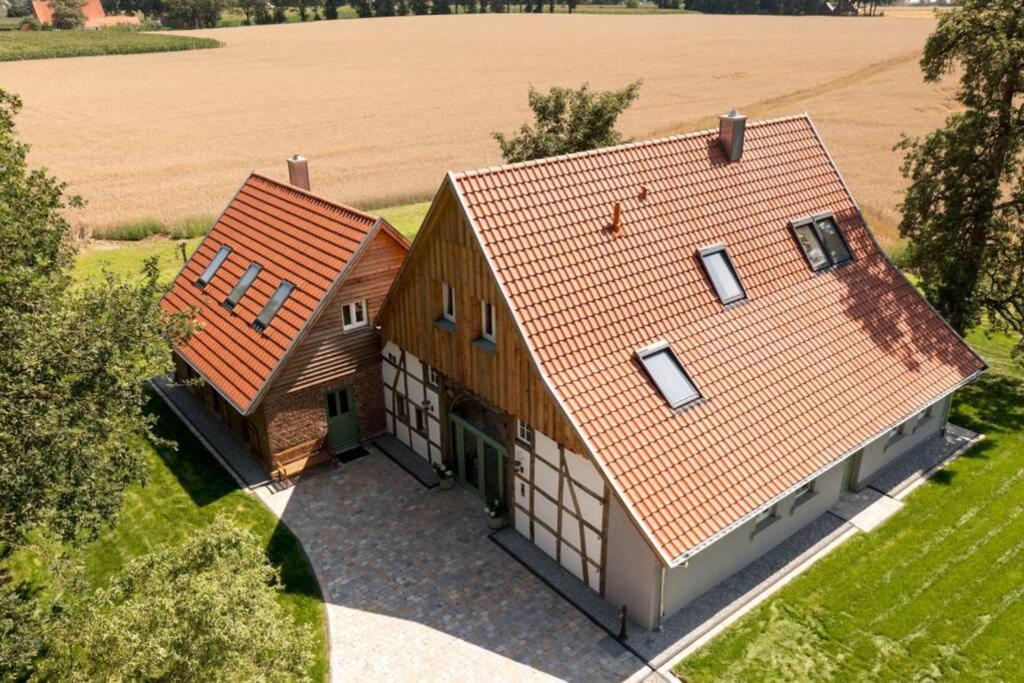 Zum Heuerling Ferienwohung Im Alten Stall Mit Sauna Ферсмольд Экстерьер фото